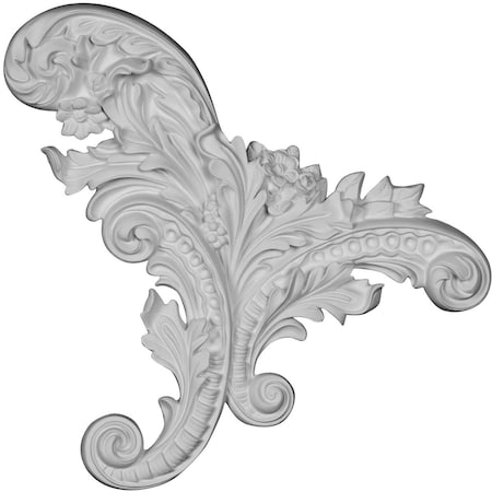 Ekena Millwork 12 1/4"W x 11 1/4"H x 1 1/8"P Katheryn Onlay, Right ONL12X11X01KT-R